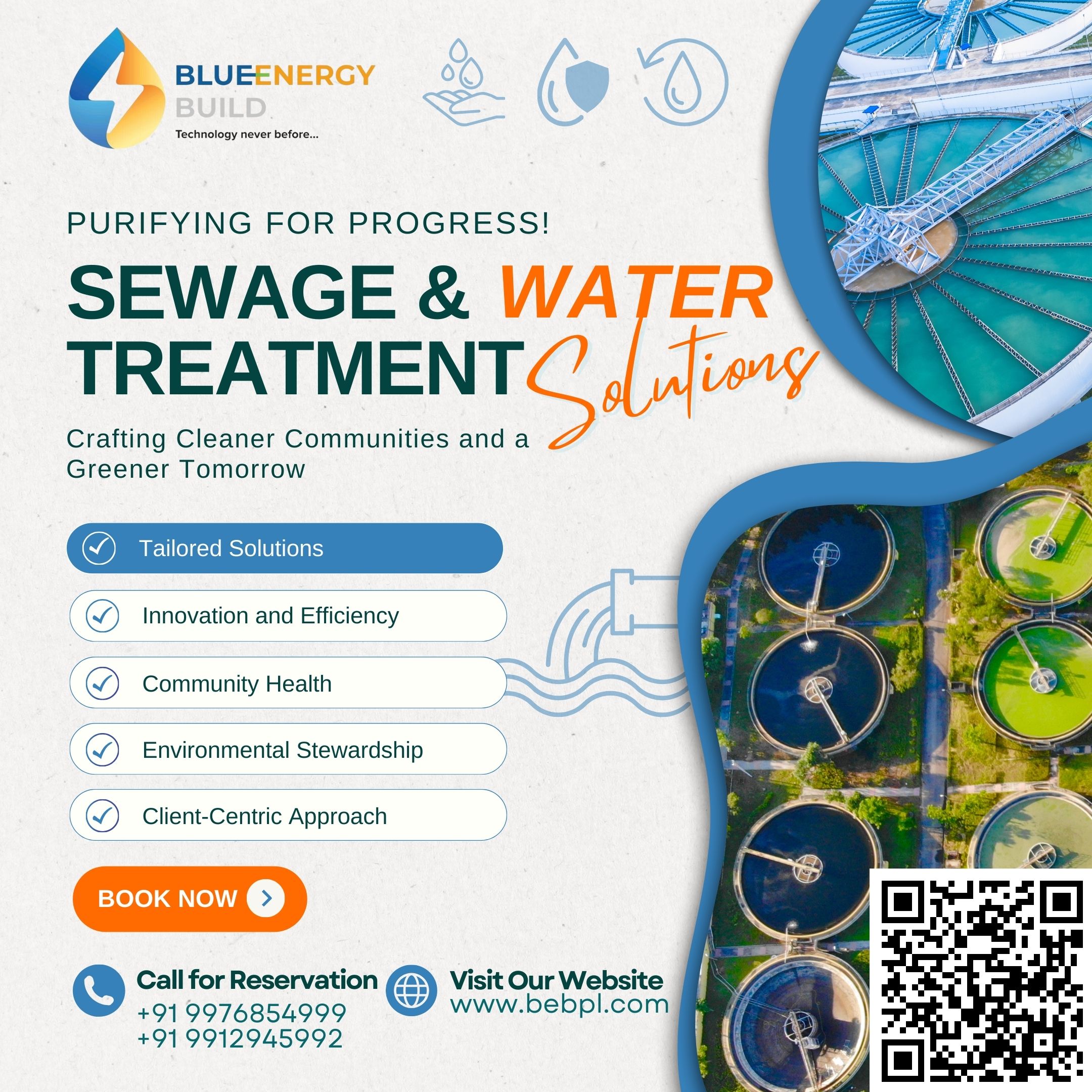 BlueEnergy Build Sewage and Water Treatment Solutions